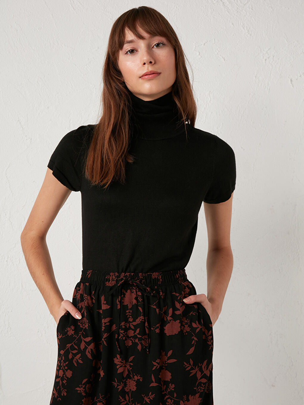 Floral Viscose Maxi Skirt-2