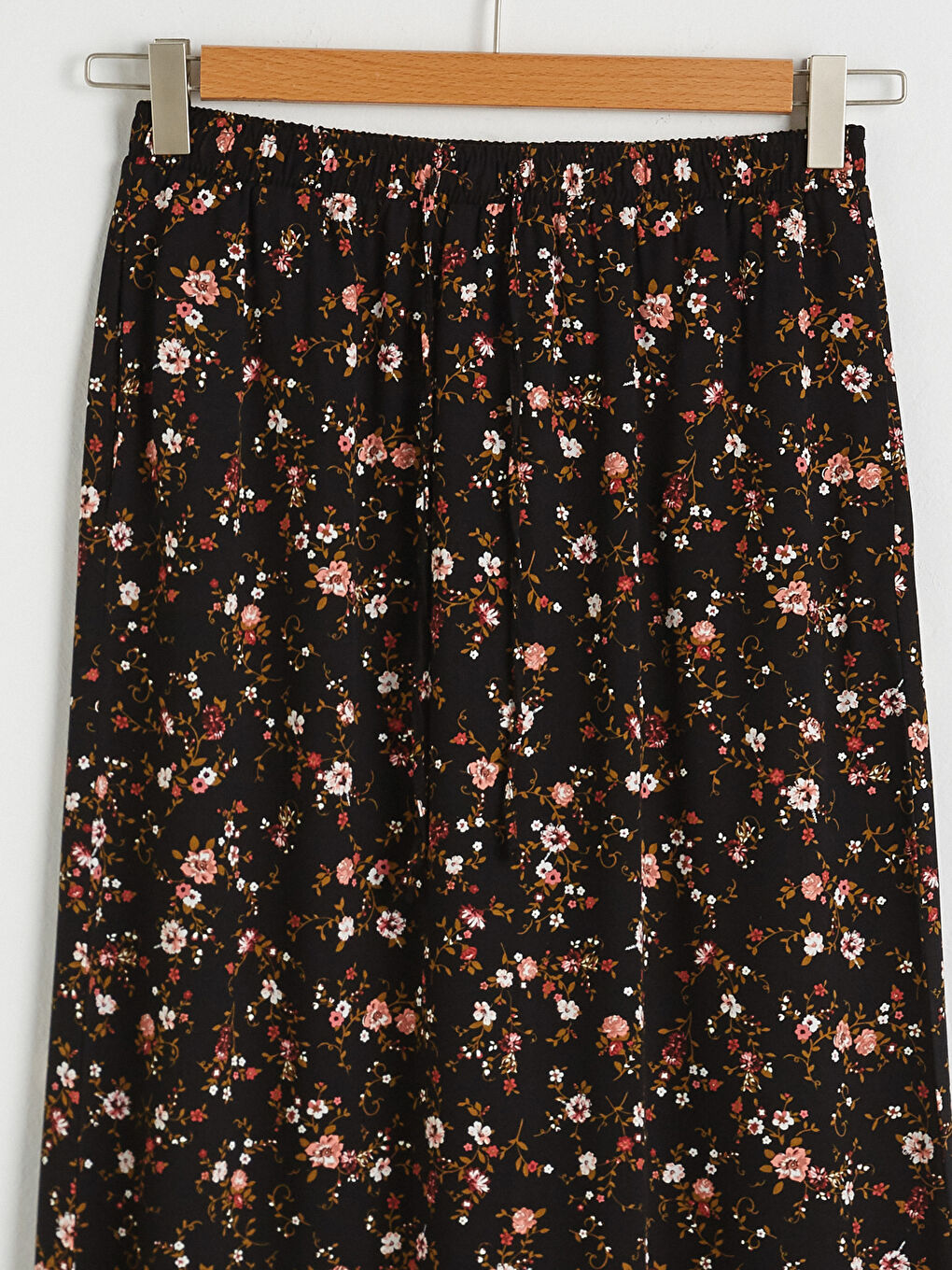 Jupe Longue en Viscose à Motif Floral-7