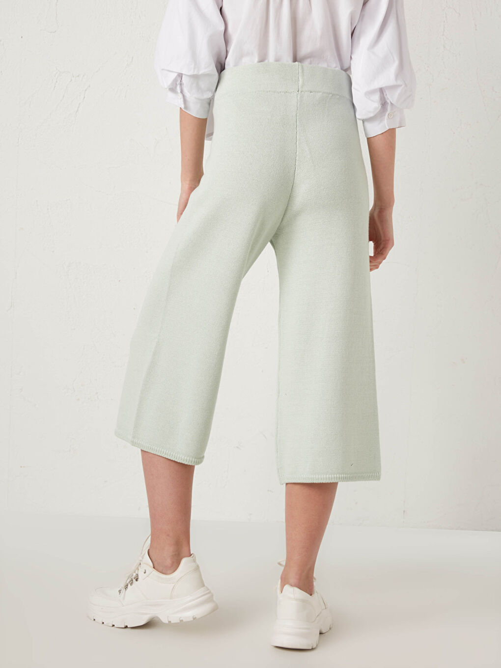 Серпімді белдік әйелдерге арналған трикотаж шалбар-3