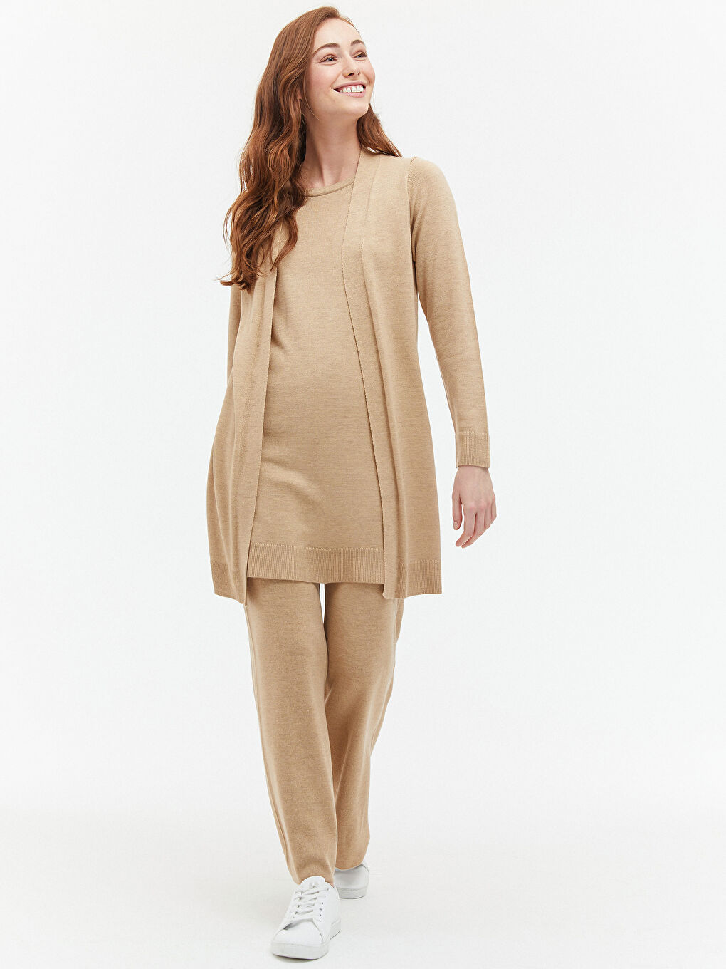 LCWAIKIKI Basic Crew Neck Long Sleeve Women's Knitwear Basic Tunic -0WIU83Z8-D4N