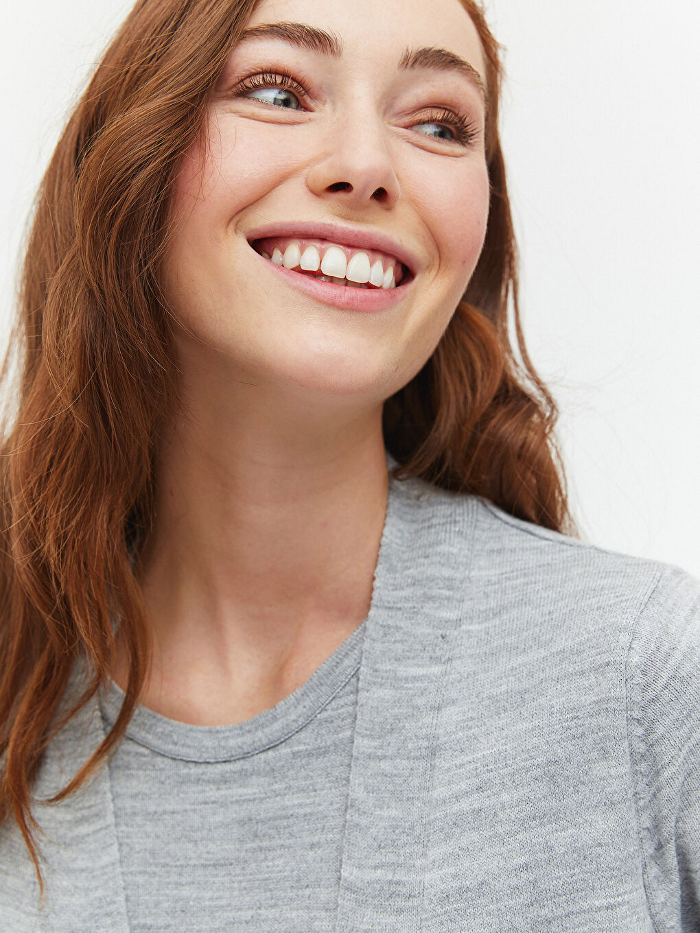 Tunique Basique en Maille à Manches Longues pour Femmes avec Col Rond-3