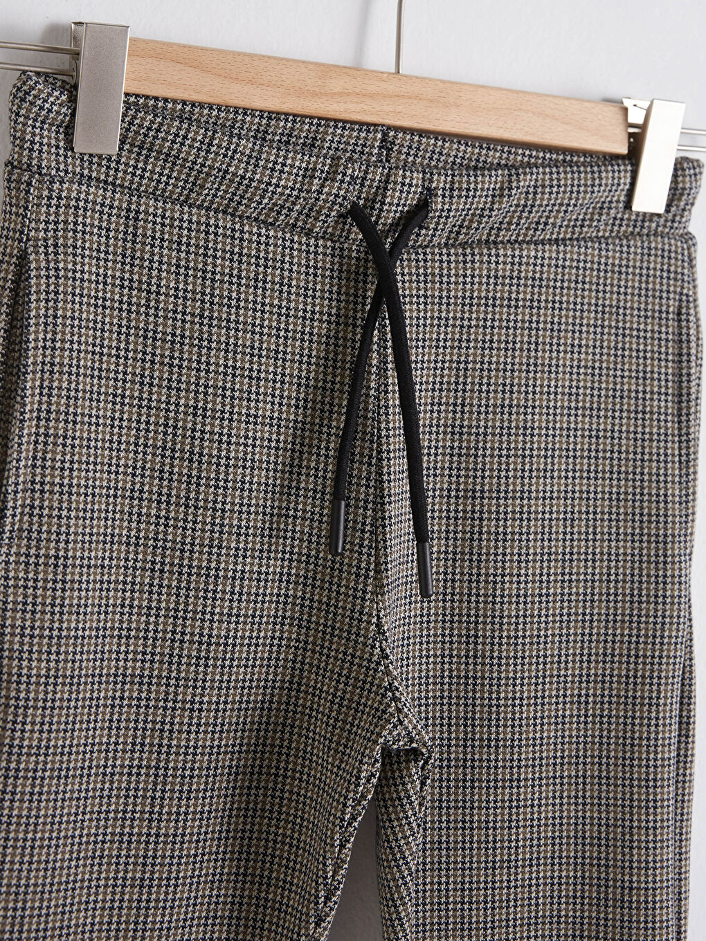 Kahverengi Erkek Çocuk Örme Pantolon -2