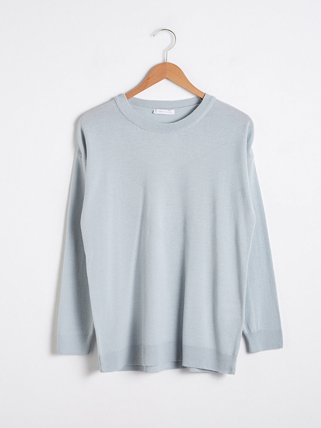 Mavi Bisiklet Yaka Triko Basic Kazak -7