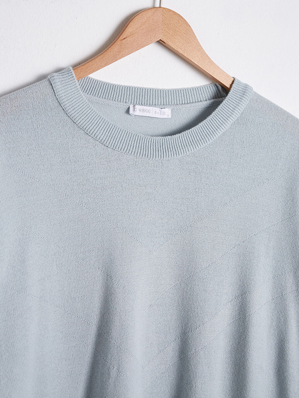 Mavi Bisiklet Yaka Triko Basic Kazak -9