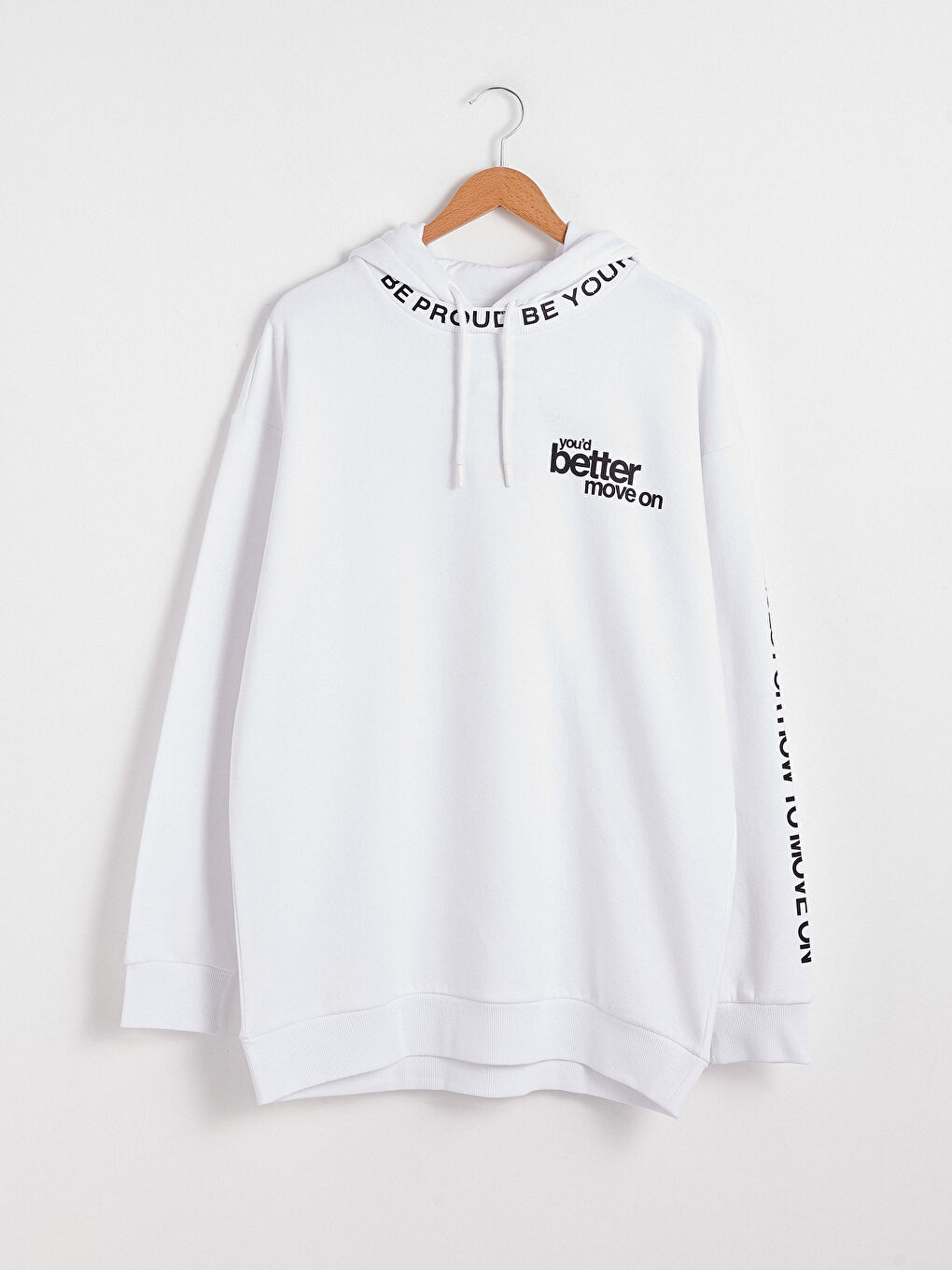 هودي مطبوع كم طويل للرجال-5