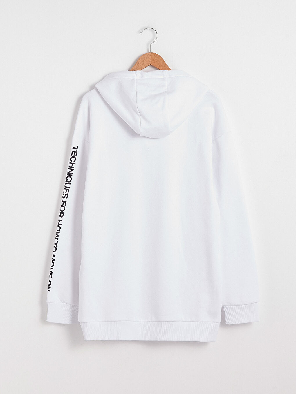 هودي مطبوع كم طويل للرجال-6