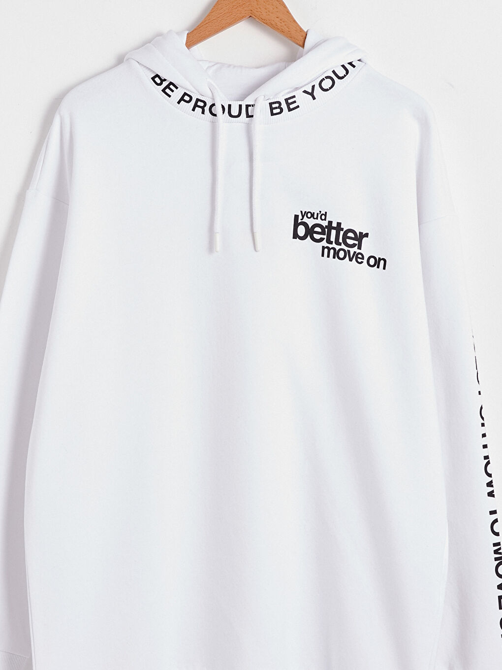 هودي مطبوع كم طويل للرجال-7