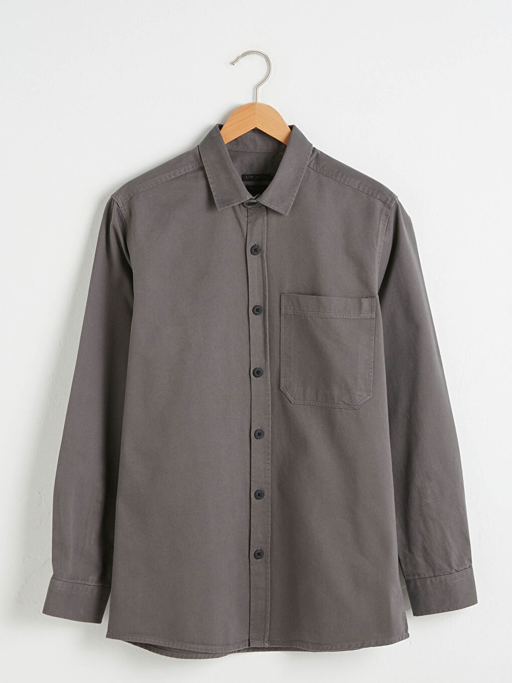 Chemise Gabardine Imprimée Manches Longues Coupe Standard-6