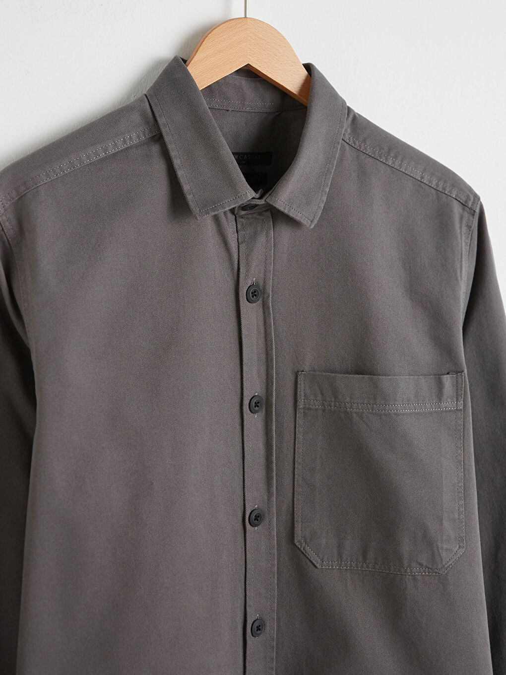 Chemise Gabardine Imprimée Manches Longues Coupe Standard-8