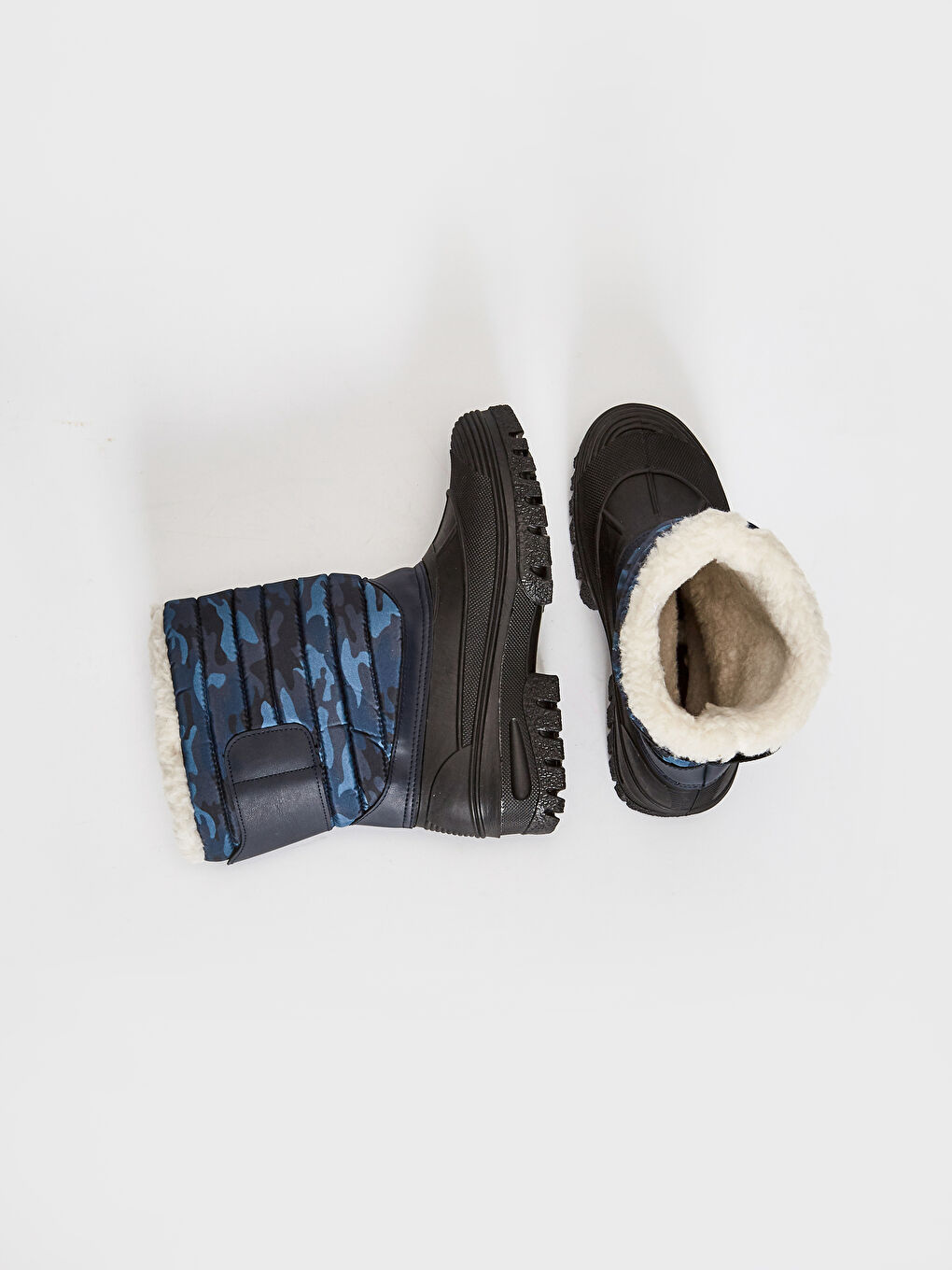 Siyah Erkek Çocuk Kürk Astarlı Bot-4