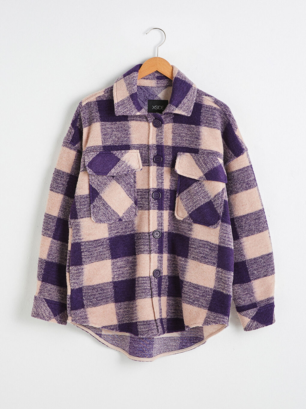 Pocket Detailed Oversized Shirt Jacket-5