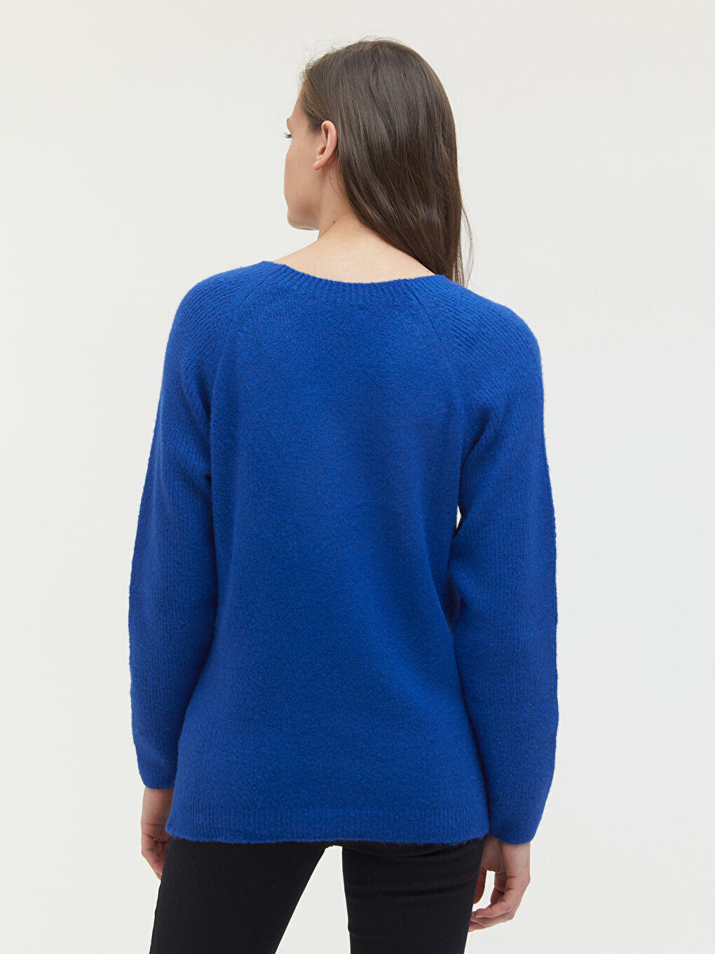 Mavi Bisiklet Yaka Triko Basic Kazak -3