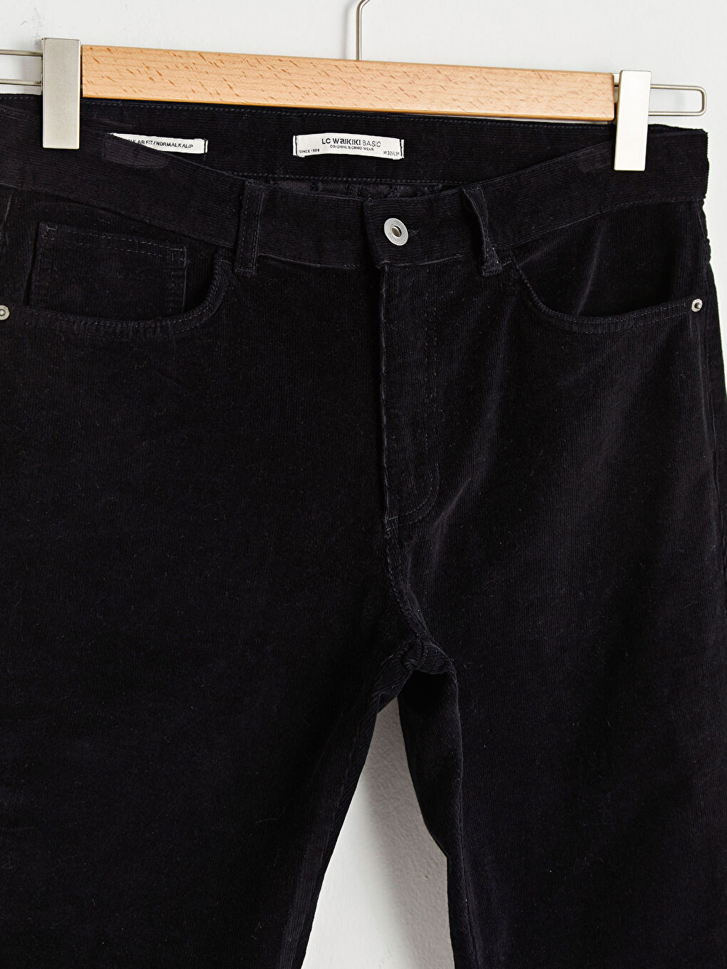 Siyah Normal Kalıp Erkek Chino Pantolon-7