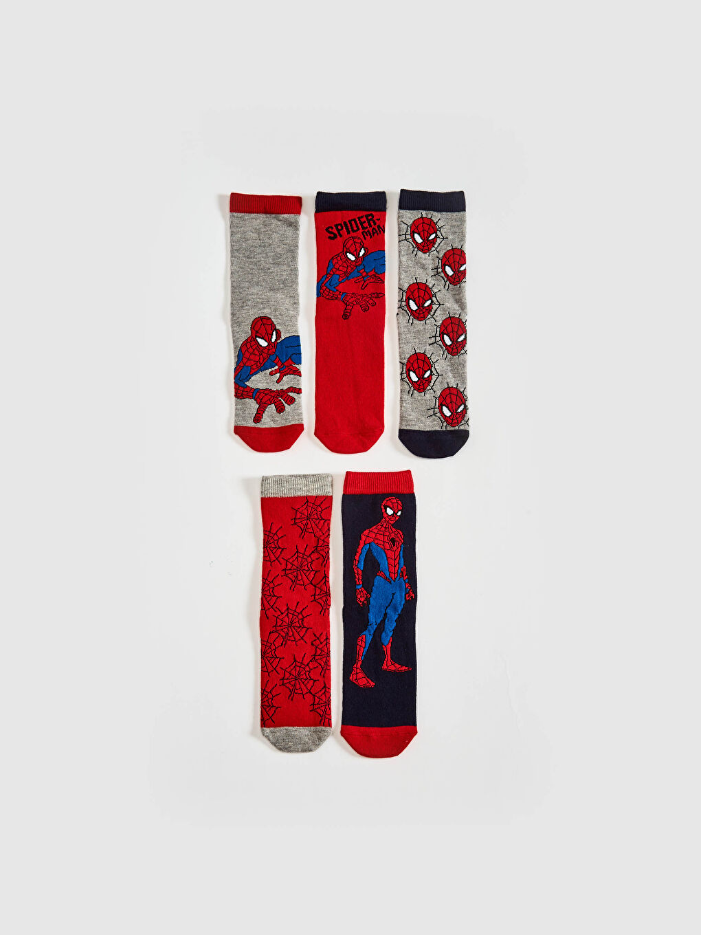 Boy Spider-Man Socks 5 Pieces-1