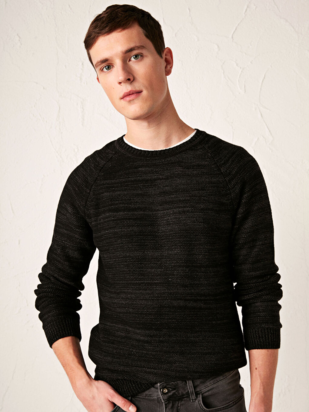 Crew Neck Knitwear Sweater-1