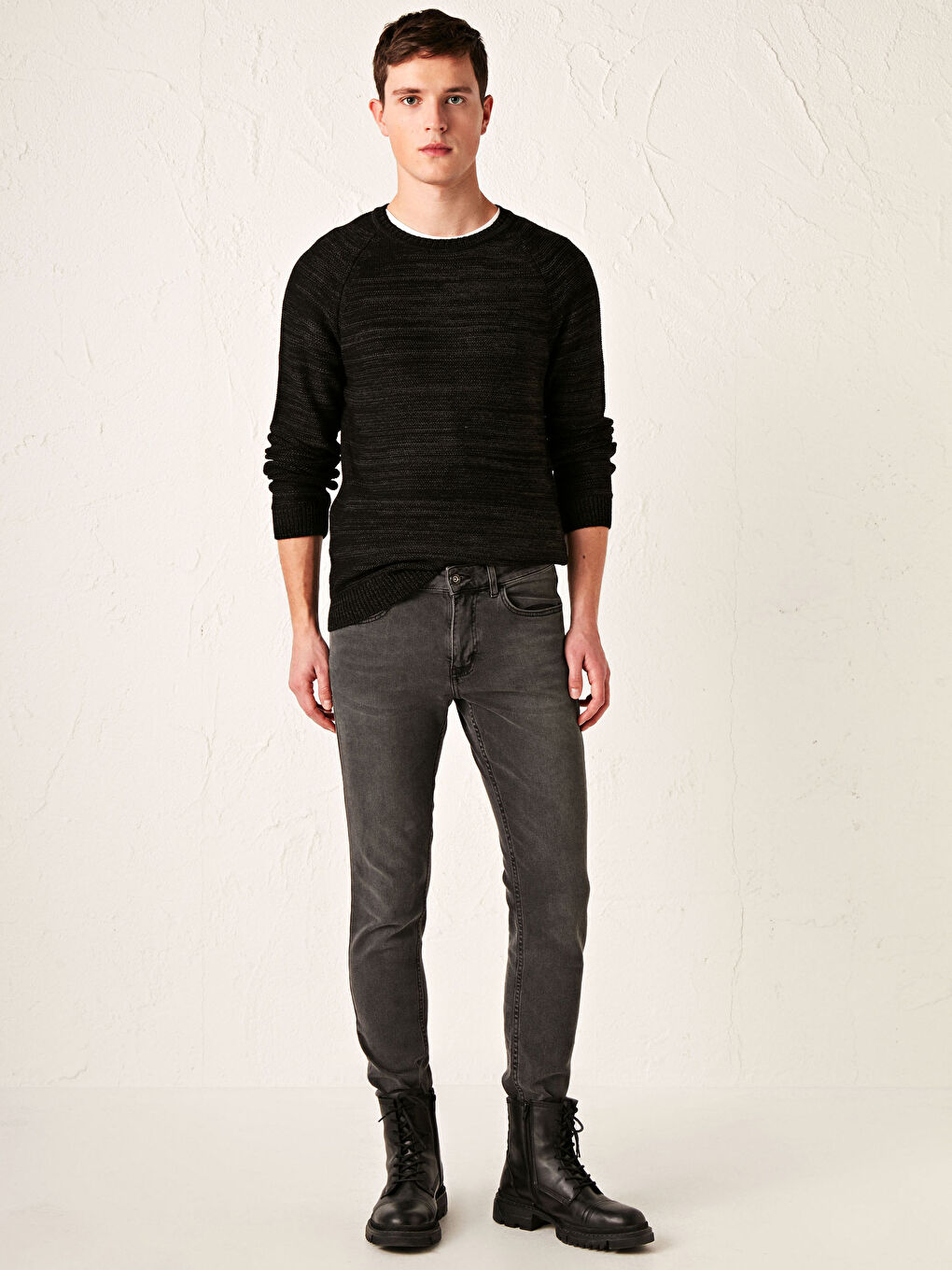 Crew Neck Knitwear Sweater-3
