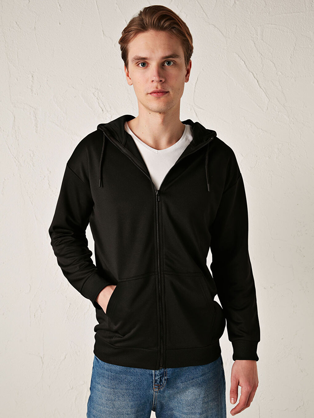 XSIDE Kapuzensweatshirt mit Langarm für Herren mit Reißverschluss -0WJ511Z8-CVL