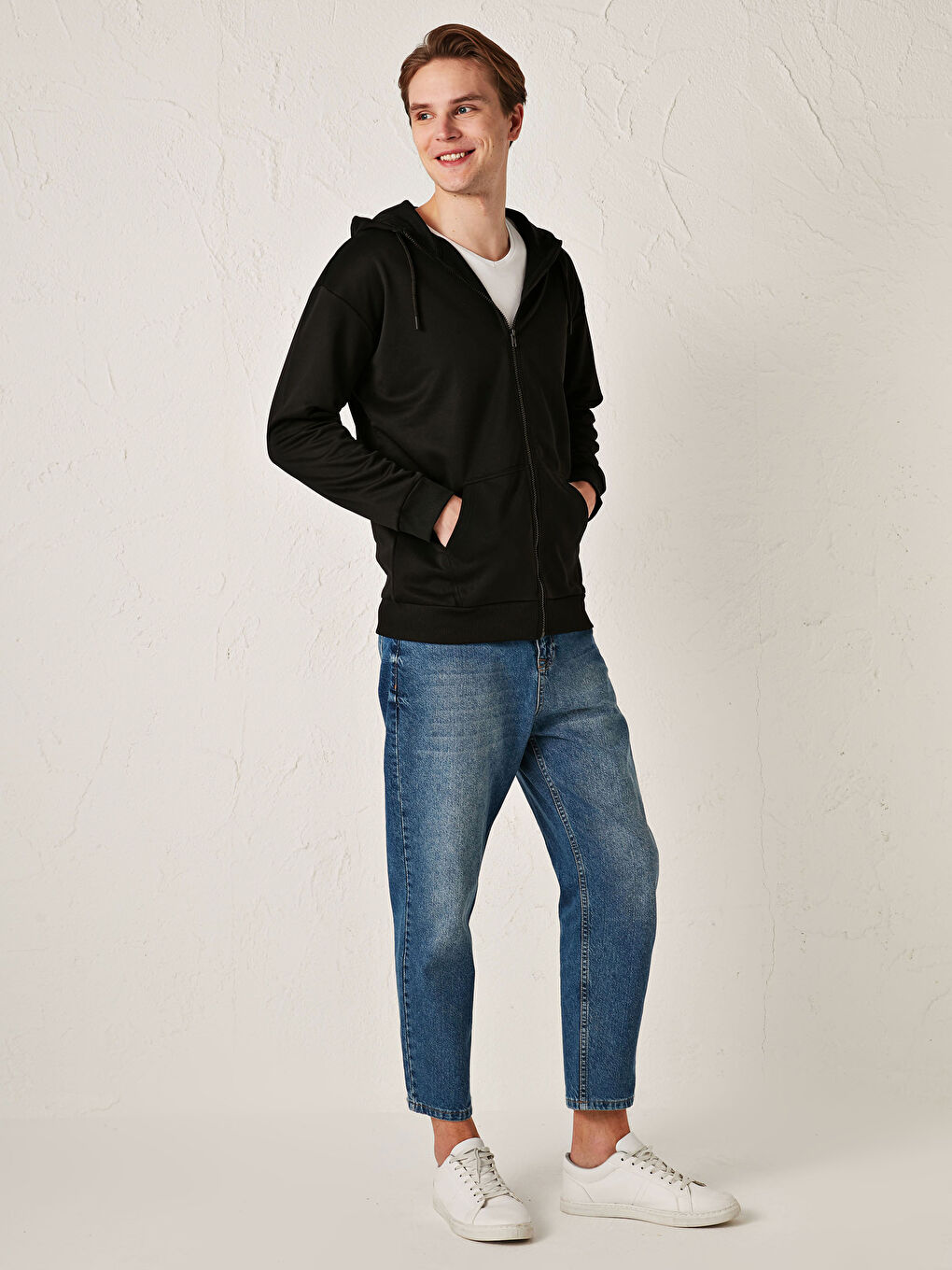 XSIDE Kapuzensweatshirt mit Langarm für Herren mit Reißverschluss -0WJ511Z8-CVL