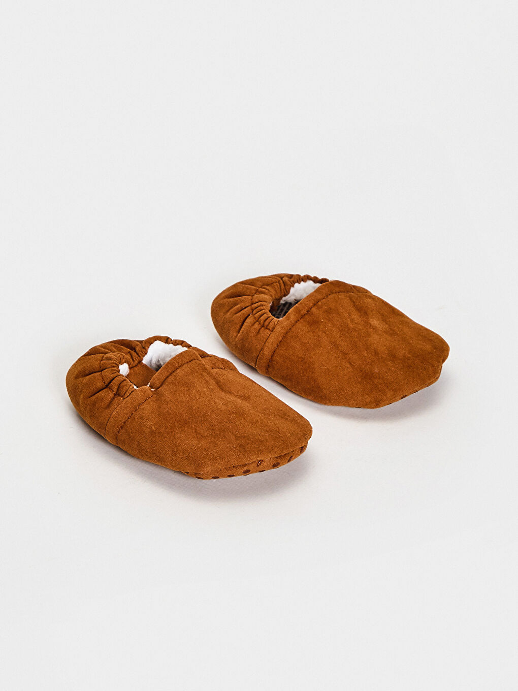 Kahverengi Erkek Bebek Yürüme Öncesi Ev Ayakkabısı