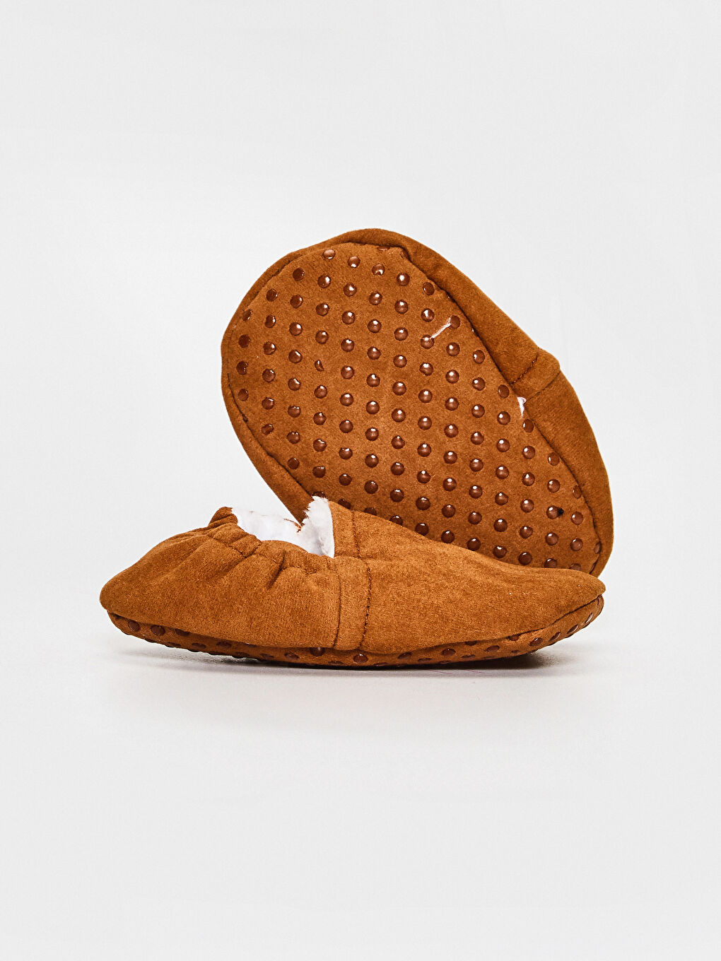 Kahverengi Erkek Bebek Yürüme Öncesi Ev Ayakkabısı-2