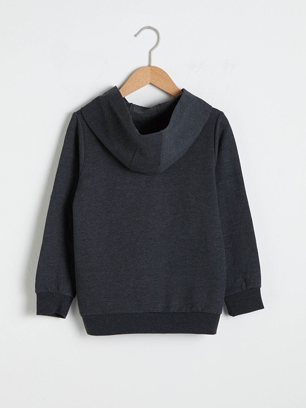 Antrasit Erkek Çocuk Antalya Baskılı Kapüşonlu Sweatshirt-1