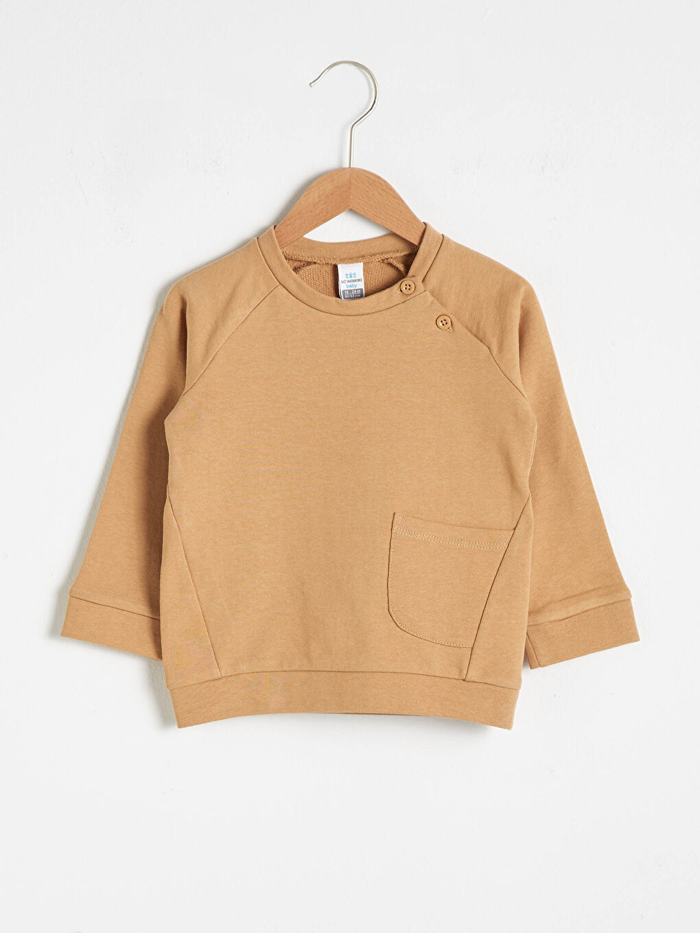 Sarı Erkek Bebek Basic Sweatshirt