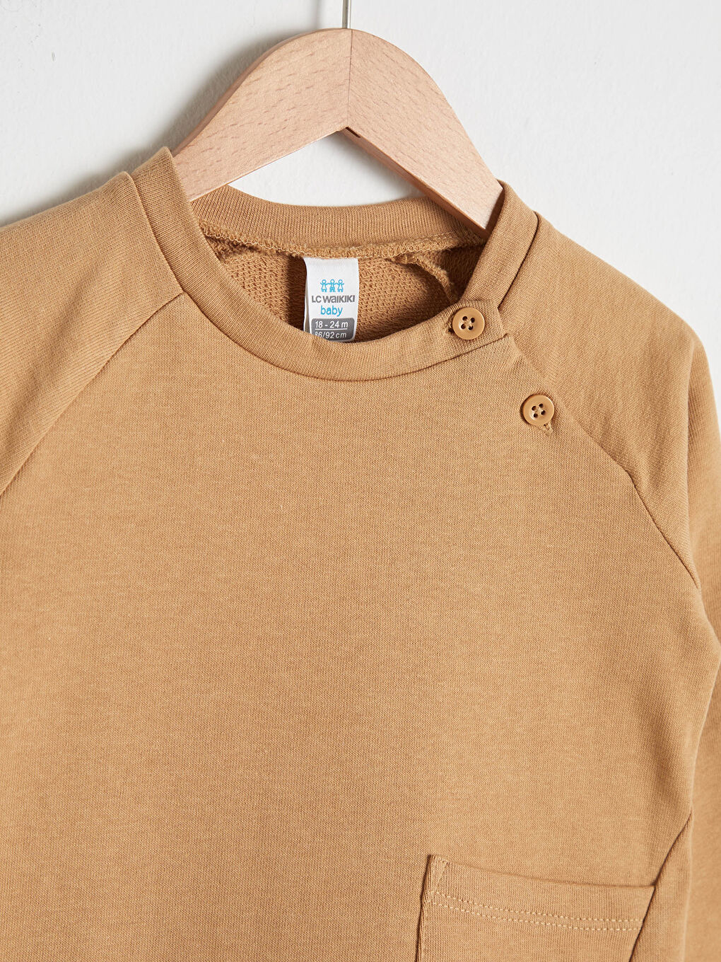 Sarı Erkek Bebek Basic Sweatshirt-2