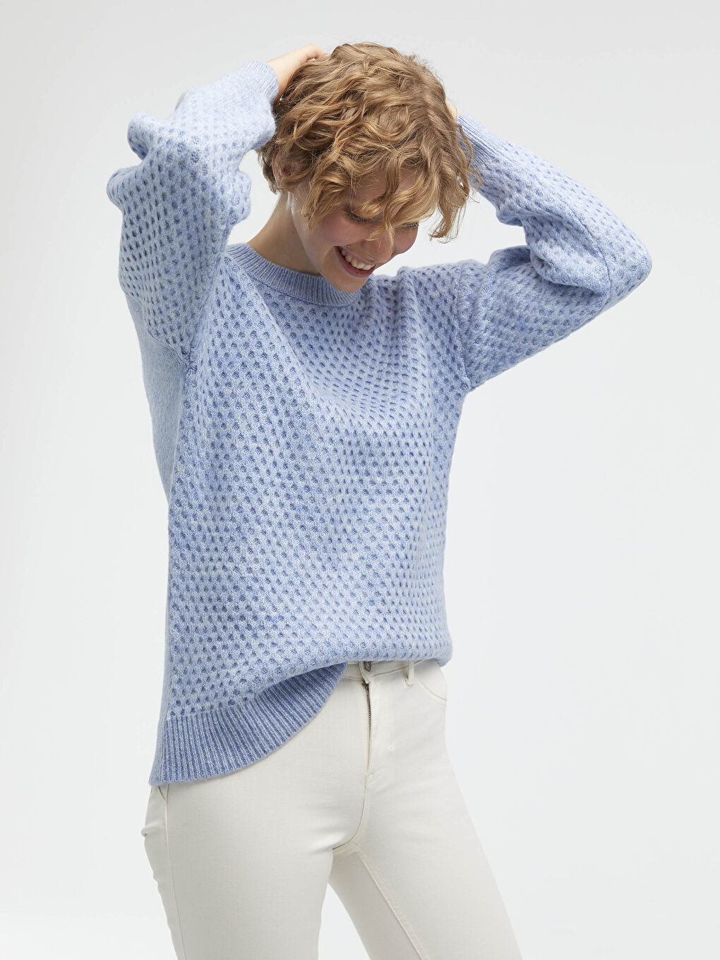 LCWAIKIKI Classic Crew Neck Acrylic Tricot Jumper -0WJ580Z8-GKM
