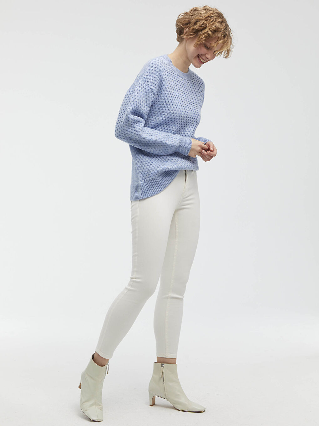LCWAIKIKI Classic Crew Neck Acrylic Tricot Jumper -0WJ580Z8-GKM