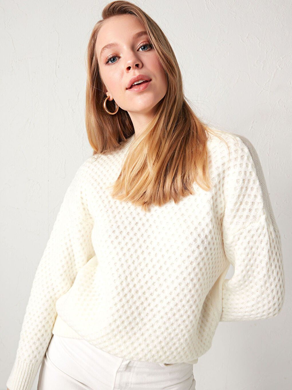 Πουλόβερ Με Στρογγυλή Λαιμόκοψη Από Ακρυλικό Tricot-1