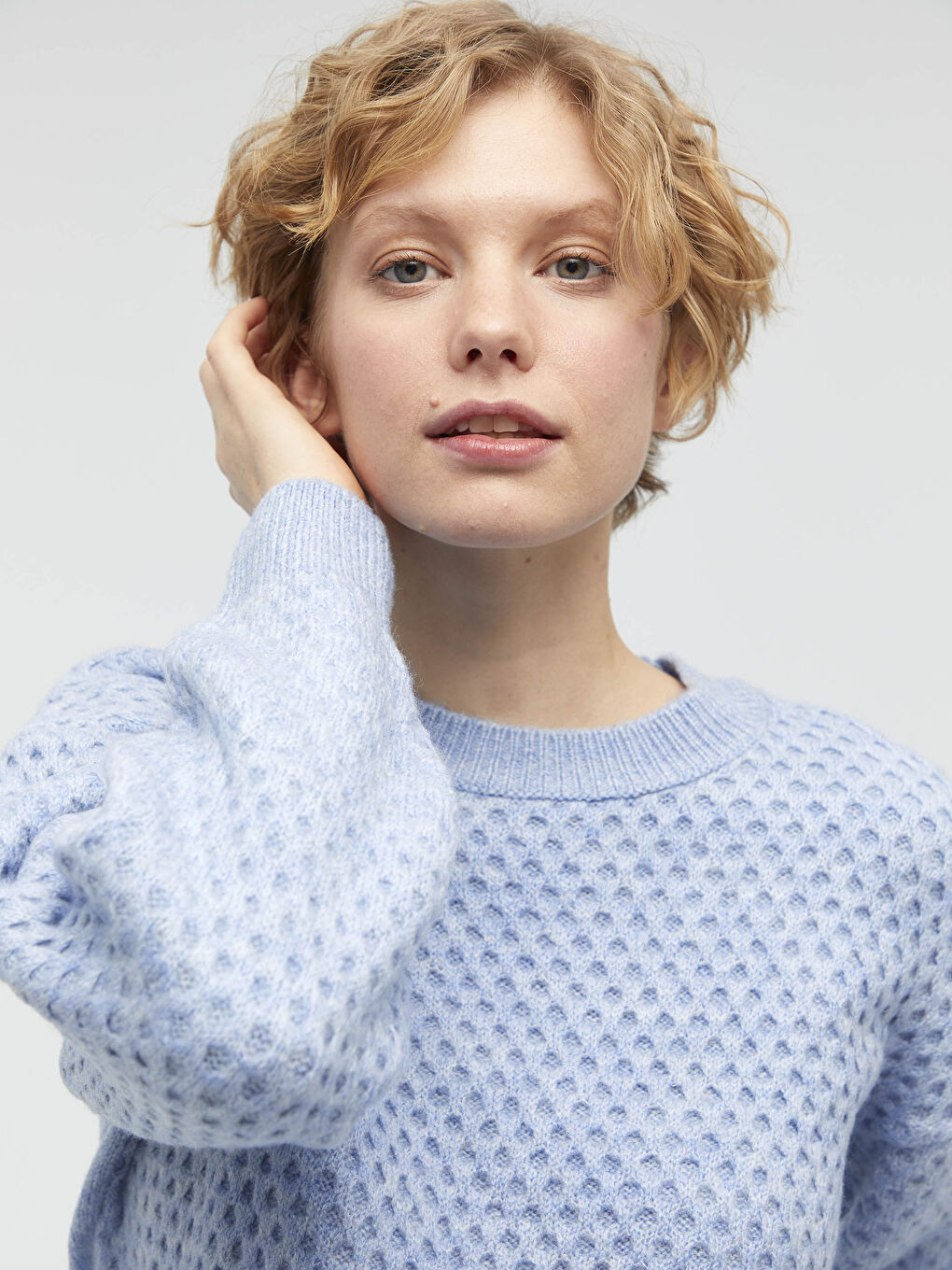 LCWAIKIKI Classic Crew Neck Acrylic Tricot Jumper -0WJ580Z8-GKM