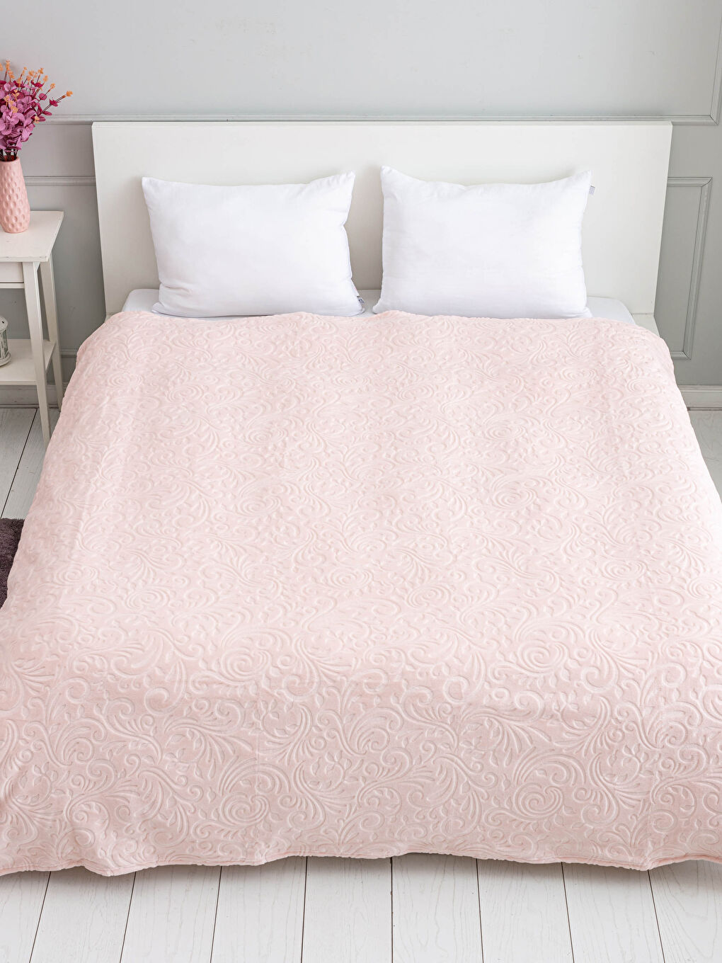 Pembe Mink Battal Boy Battaniye-1