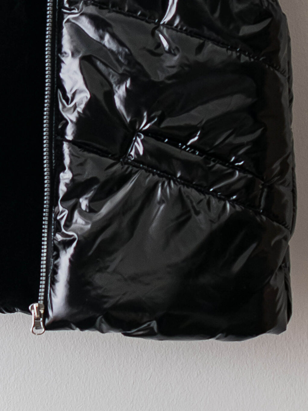 Hooded Basic Baby Girl Down Vest-2