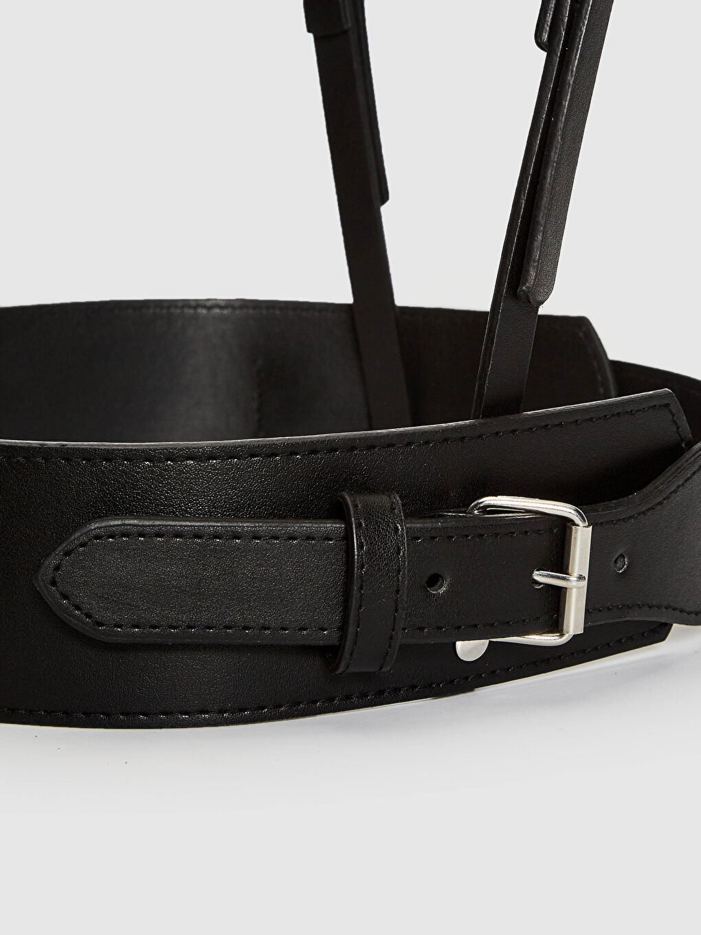 Siyah Kadın Omuz Askılı Kemer-3
