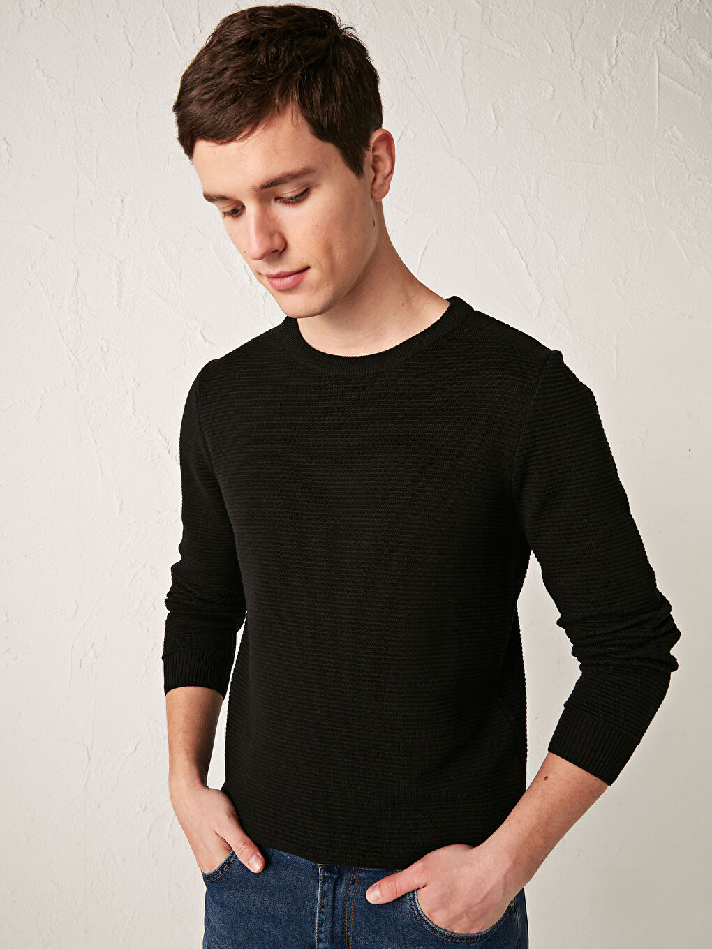 XSIDE Crew Neck Lightweight Tricot Jumper -0WJ847Z8-CVL - LC