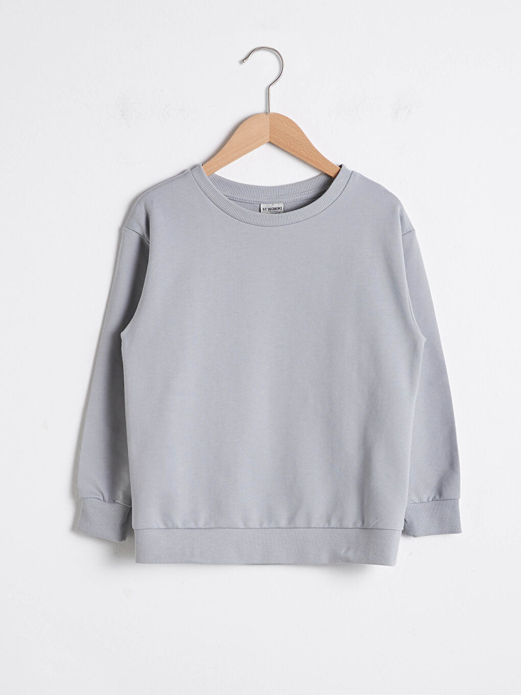 Gri Erkek Çocuk Basic Sweatshirt