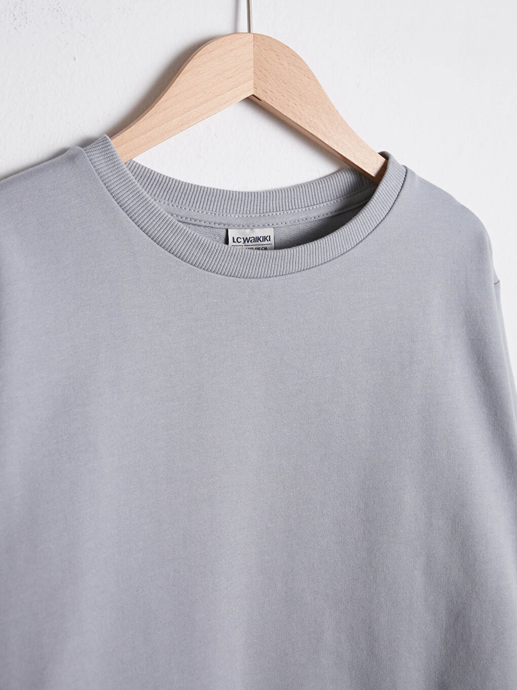 Gri Erkek Çocuk Basic Sweatshirt-2