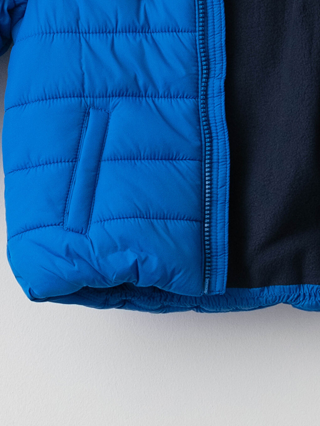 Hooded Long Sleeve Basic Baby Boy Zippered Coat-2