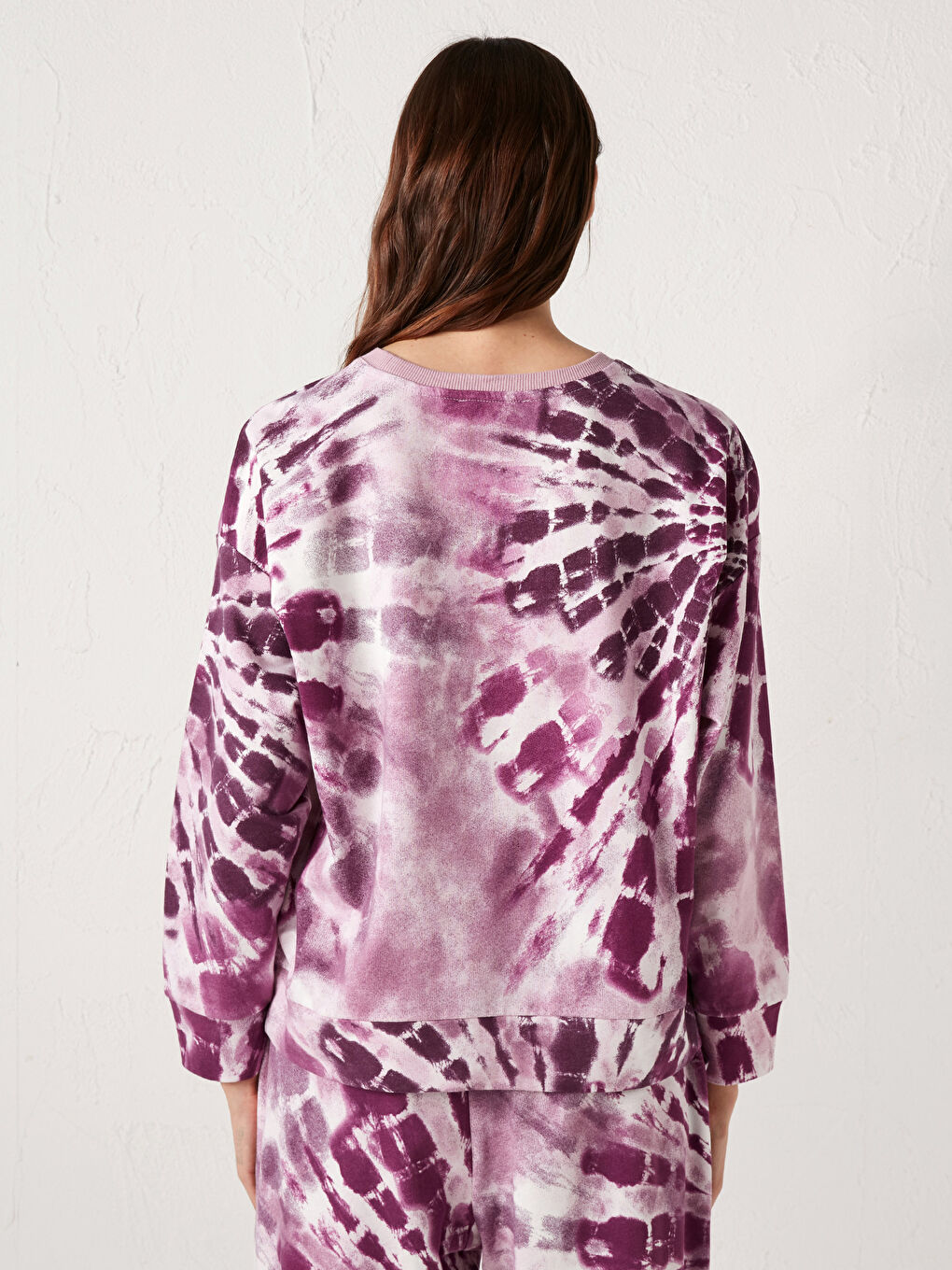 Karışık Bisiklet Yaka Pamuklu Sweatshirt-2