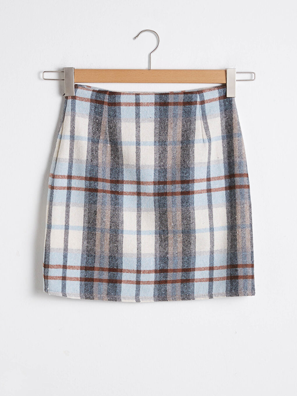 Mavi Dar Fit Gabardin Kadın Etek-1