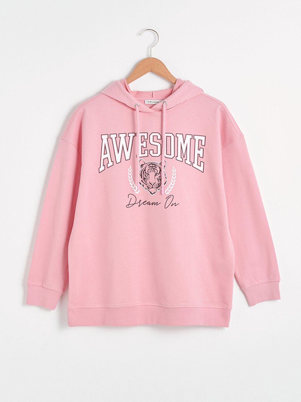 هودي مطبوع بشعار مزود بغطاء رأس-5