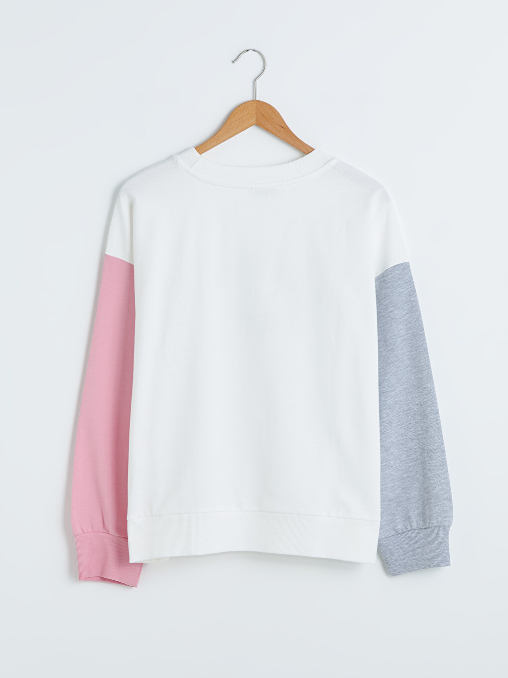 Slogan Baskılı Bisiklet Yaka Sweatshirt-8