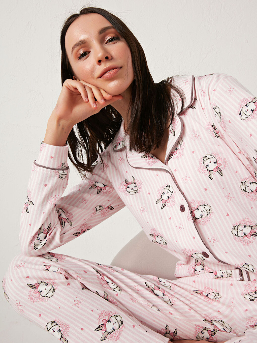 Printed Cotton Pyjama Set-1