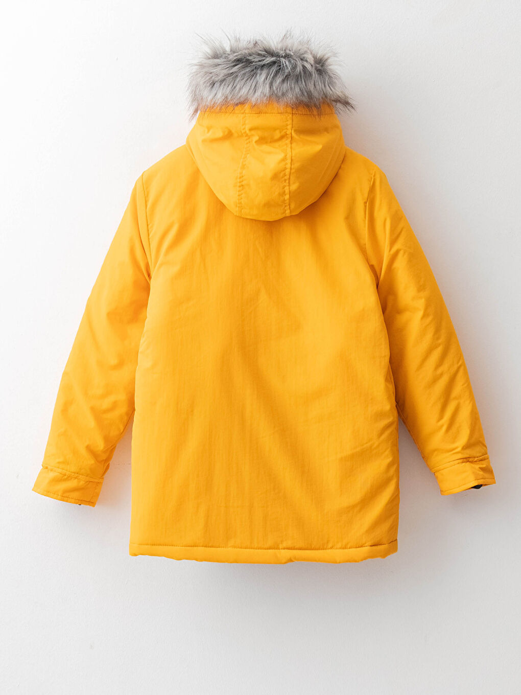 Hooded Printed Long Sleeve Boys Coat-1