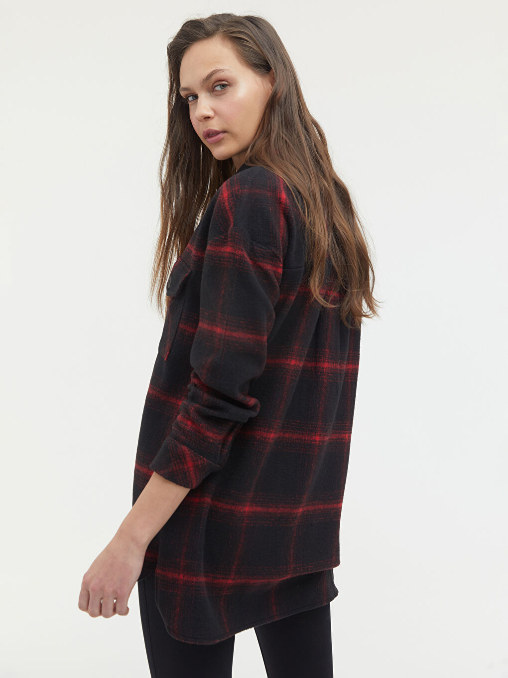 Pocket Detailed Chequered Shirt-2