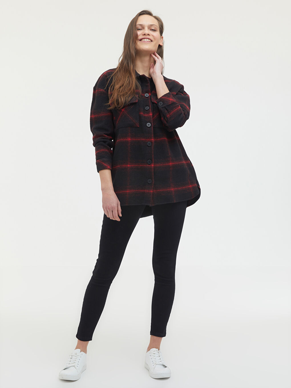 Pocket Detailed Chequered Shirt-1