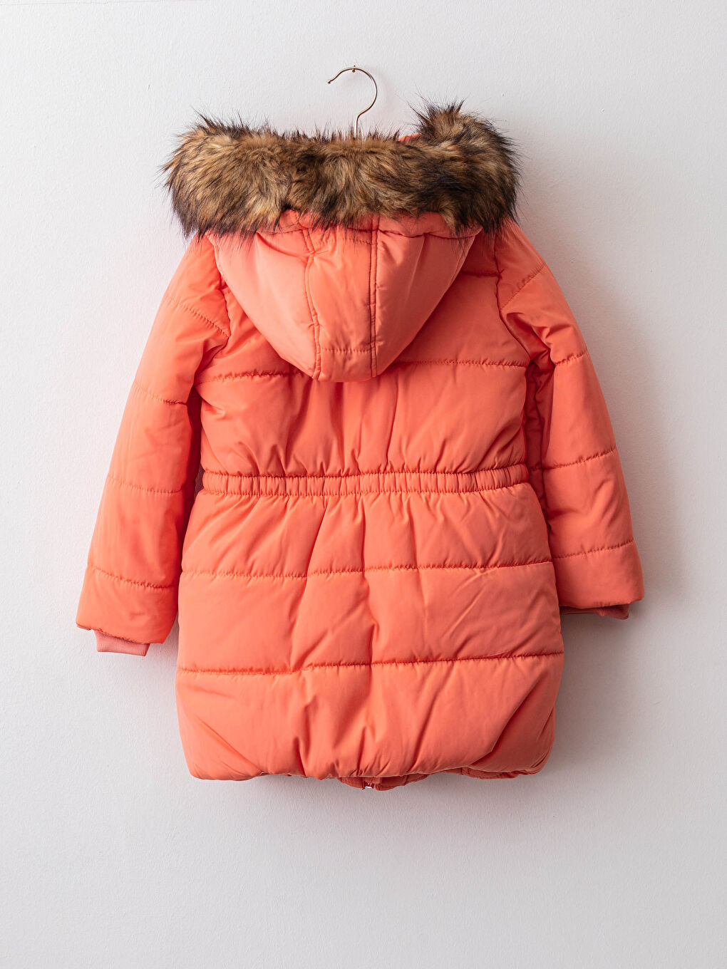 Parka Simplă cu Glugă pentru Fete-1