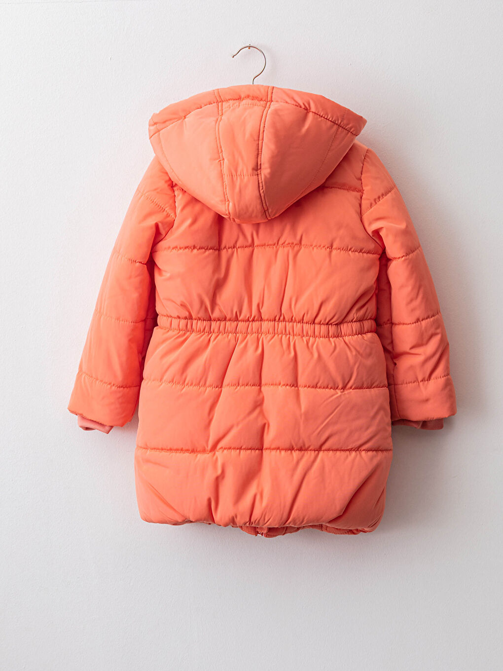 Parka Simplă cu Glugă pentru Fete-2