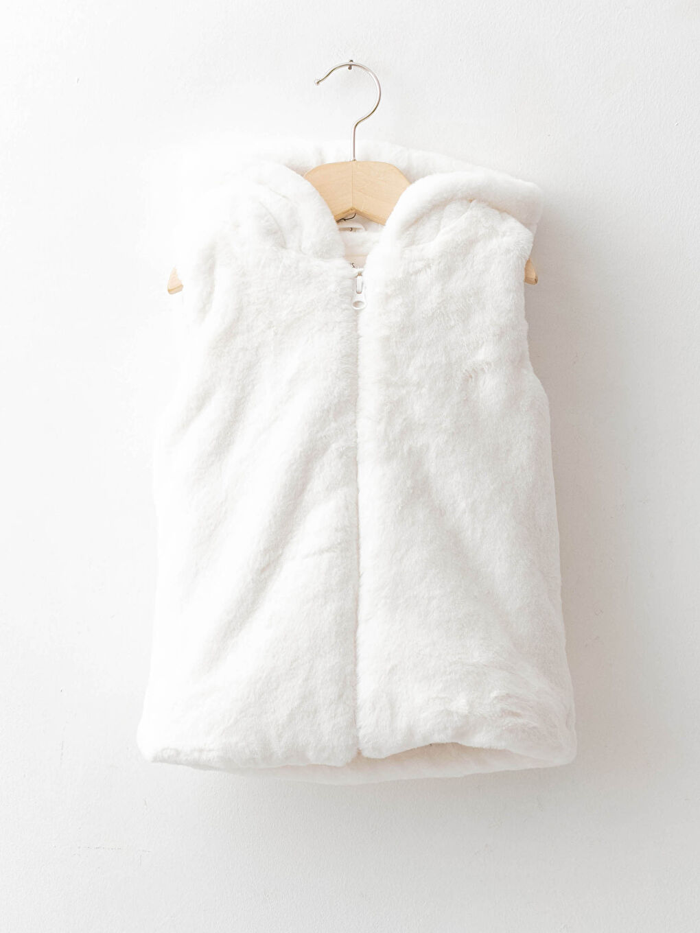 Gilet Zippé À Capuche En Peluche Pour Bébé Fille