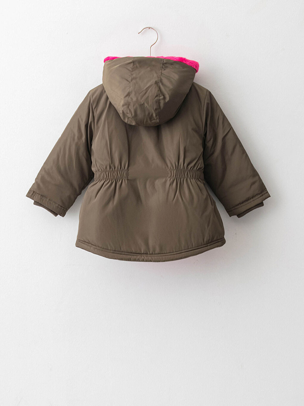 Baby Girl Hooded Zippered Thick Coat-1
